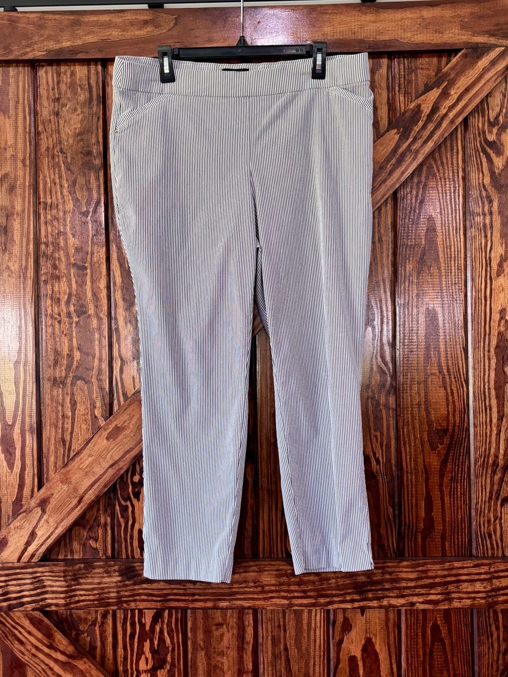 Women's Luz Claiborne Classic  Gray Pinstripe